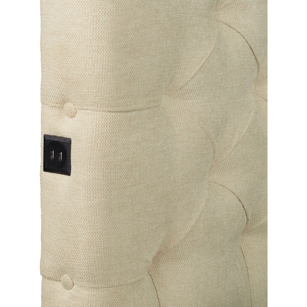 metropolis light brown queen storage bed   