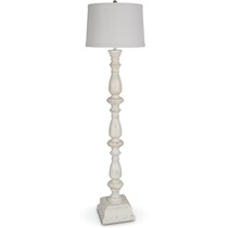 meyer white floor lamp   