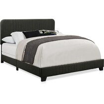 mia gray queen bed   