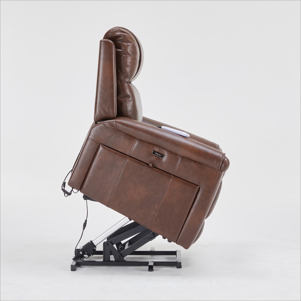 michail dark brown lift chair   