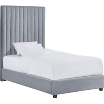 michel gray twin bed   