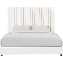 michel white king bed   
