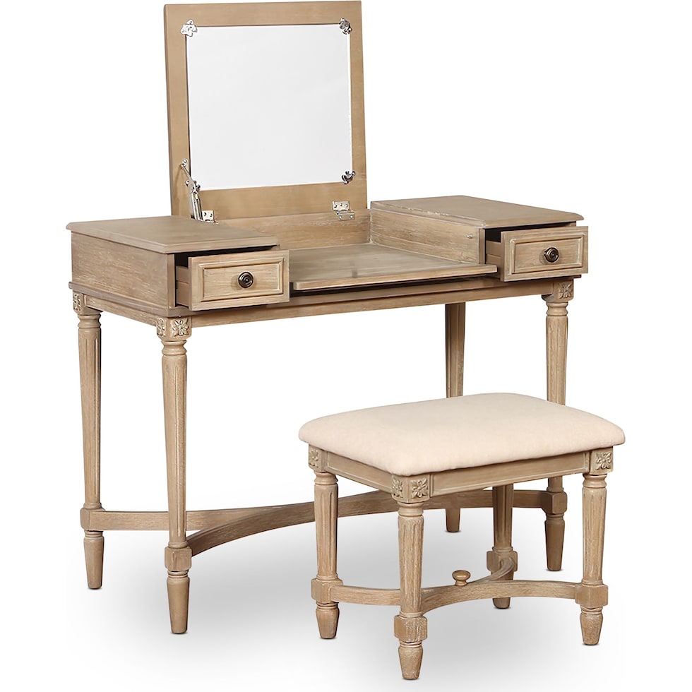 michelle gray vanity desk   