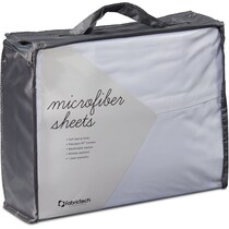 microfiber white twin bedding set   