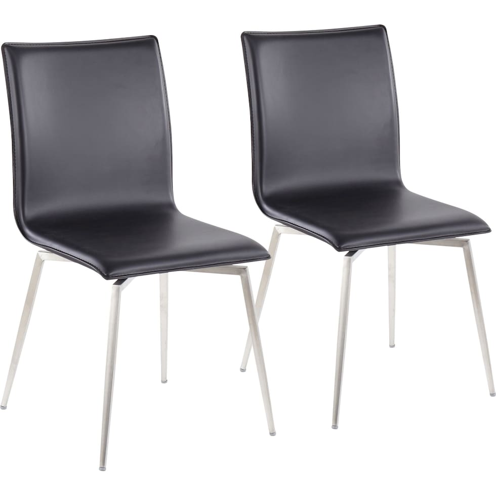 midas black dining chair   