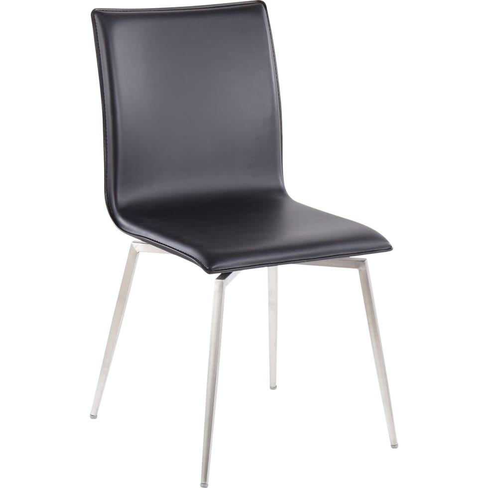 midas black dining chair   