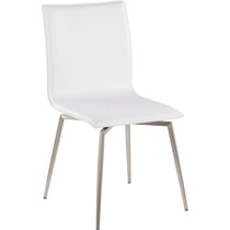 midas white dining chair   