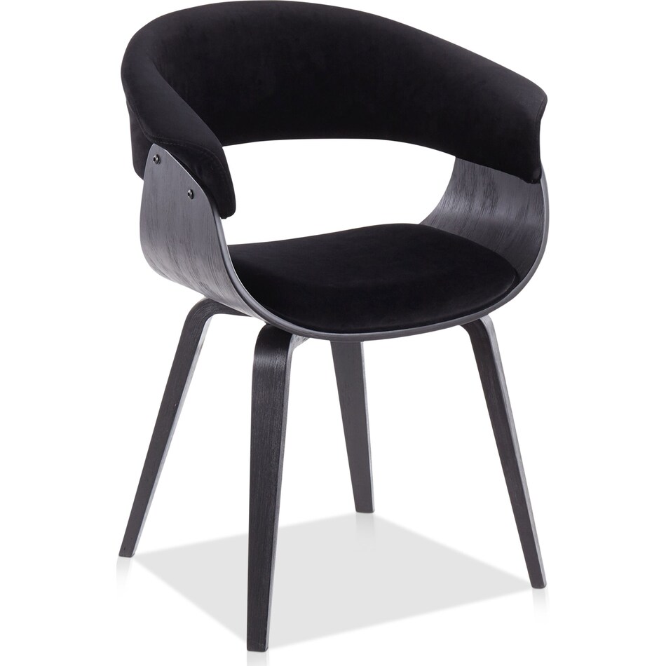 midge black dining chair   