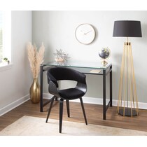 midge black dining chair   