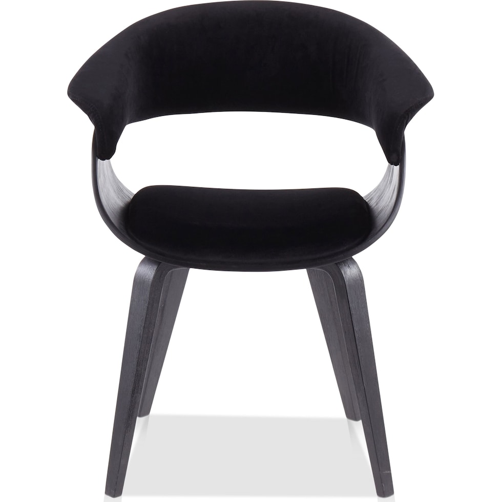 midge black dining chair   