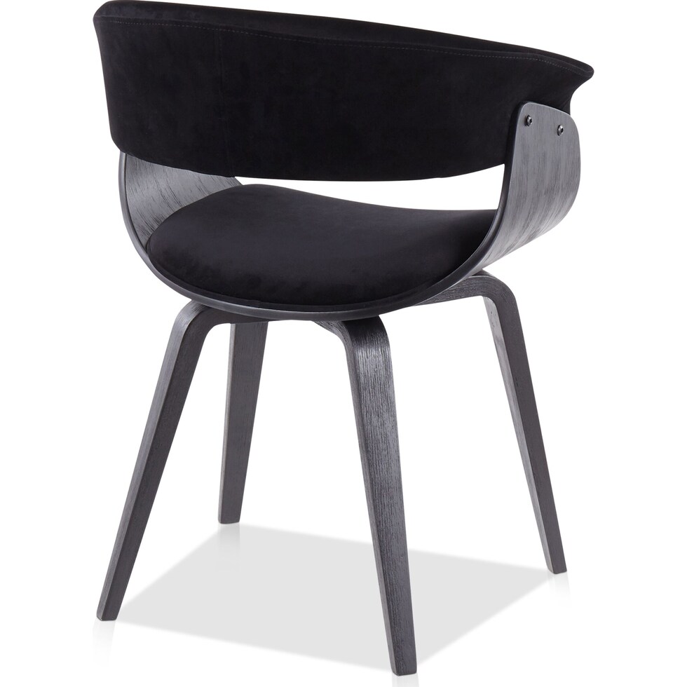 midge black dining chair   