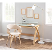 midge light brown dining chair   