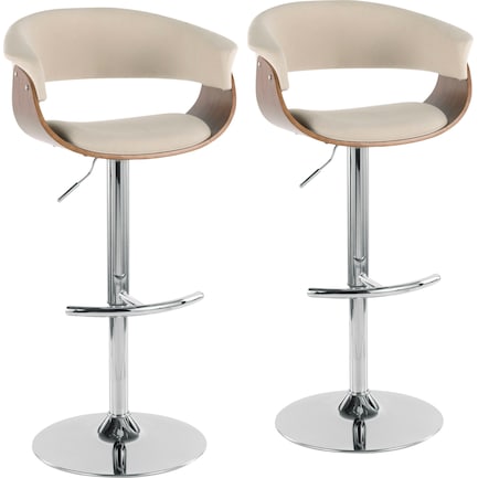 Midge Set of 2 Adjustable Bar Stools