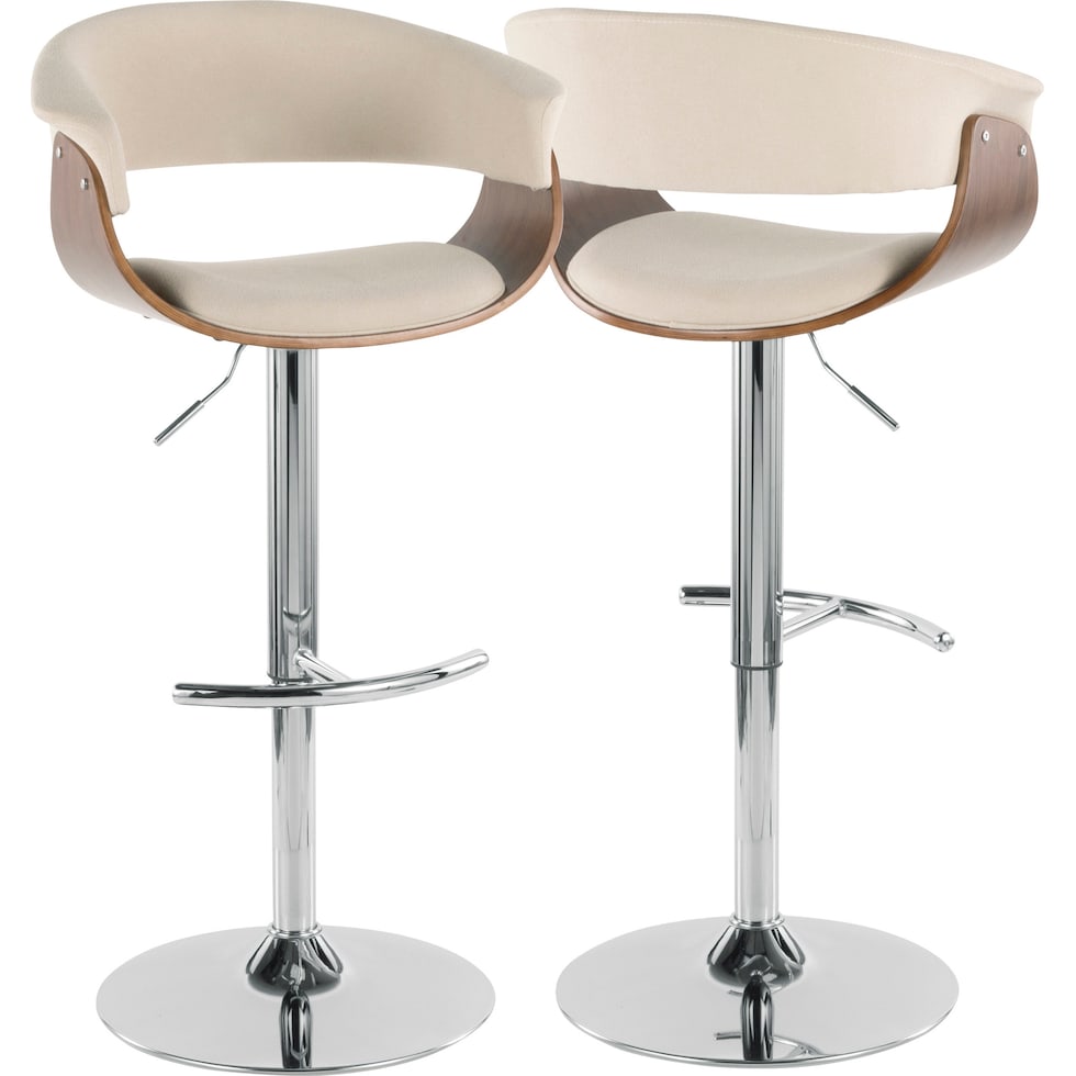 midge white bar stool   