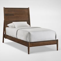 midtown bedroom light brown  pc twin bedroom   