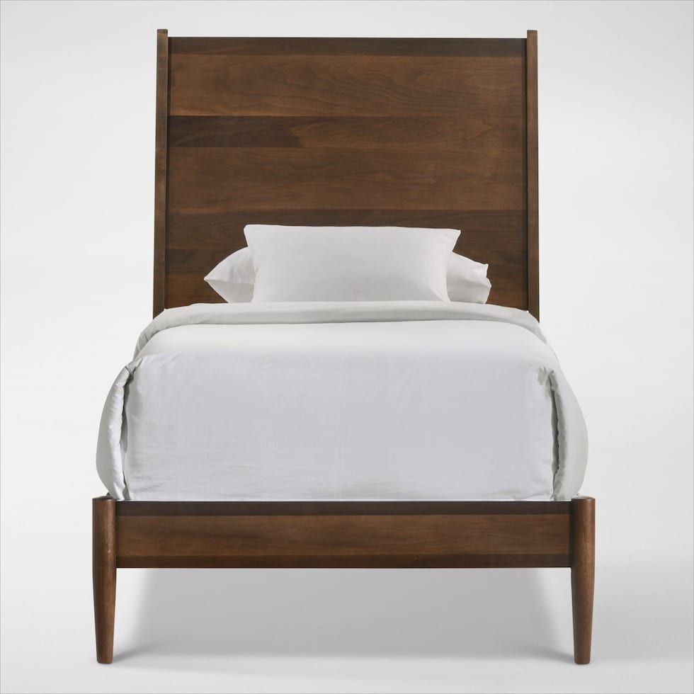 midtown bedroom light brown  pc twin bedroom   