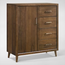 midtown bedroom light brown door chest   