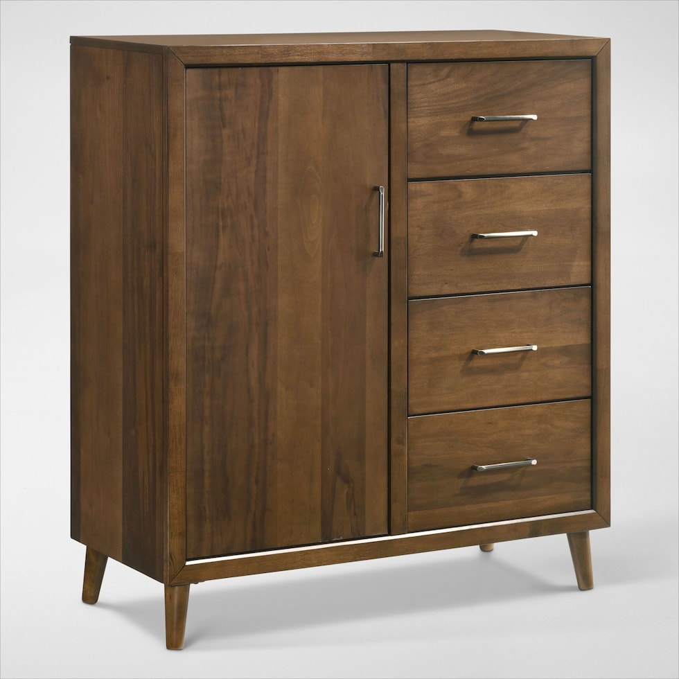 midtown bedroom light brown door chest   