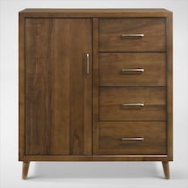 midtown bedroom light brown door chest   