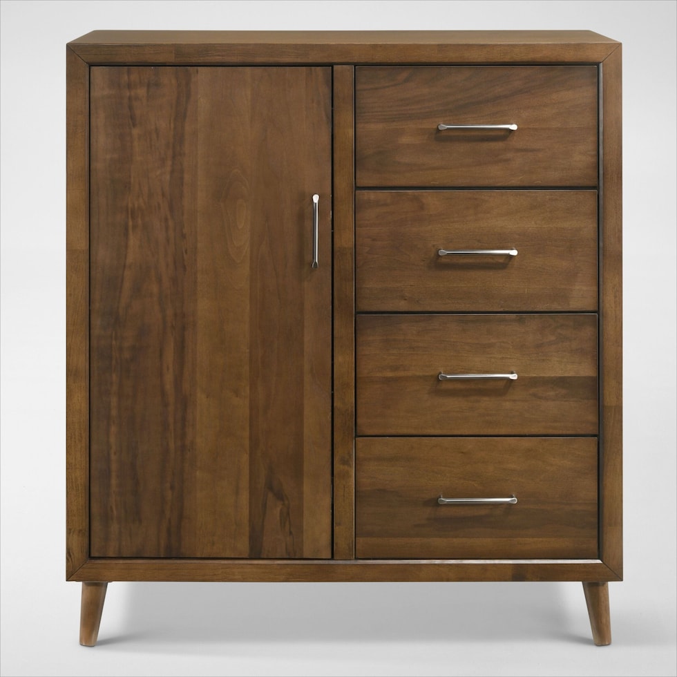midtown bedroom light brown door chest   