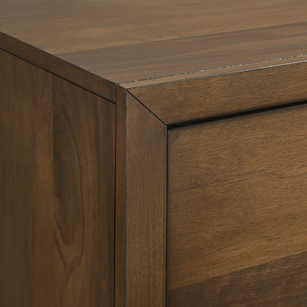 midtown bedroom light brown door chest   