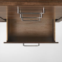 midtown bedroom light brown door chest   