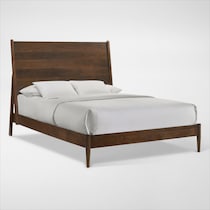 midtown bedroom light brown queen bed   
