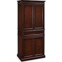 midway dark brown kitchen pantry   