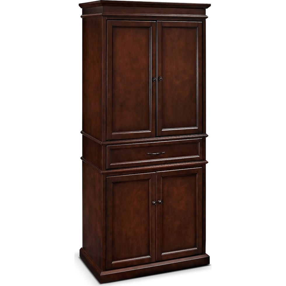 midway dark brown kitchen pantry   