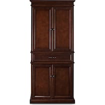 midway dark brown kitchen pantry   