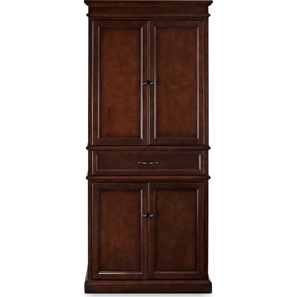 midway dark brown kitchen pantry   