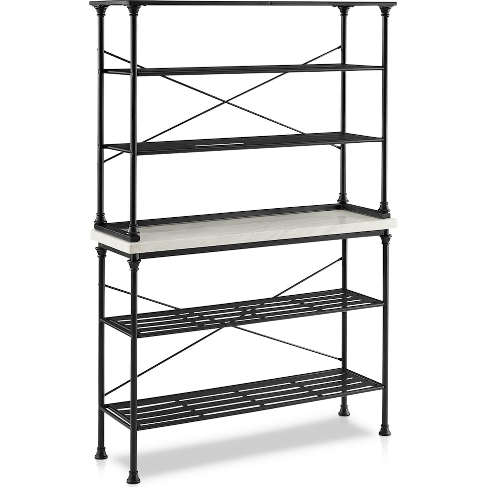 mila black bakers rack   