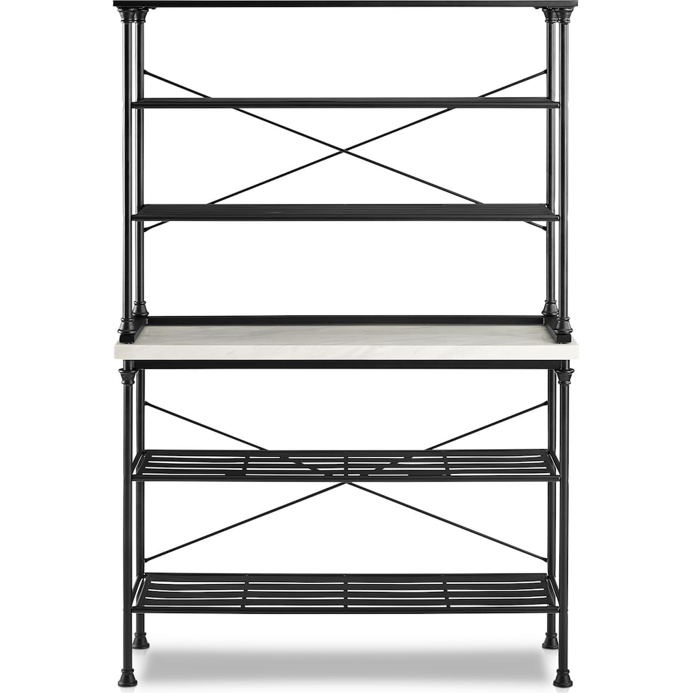 mila black bakers rack   