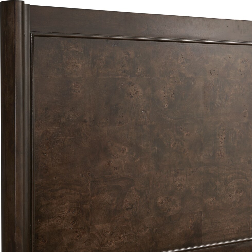 milan bedroom dark brown  pc king bedroom   