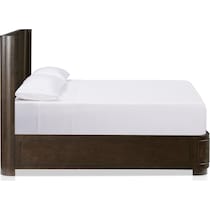 milan bedroom dark brown  pc king bedroom   
