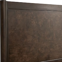 milan bedroom dark brown  pc king bedroom   