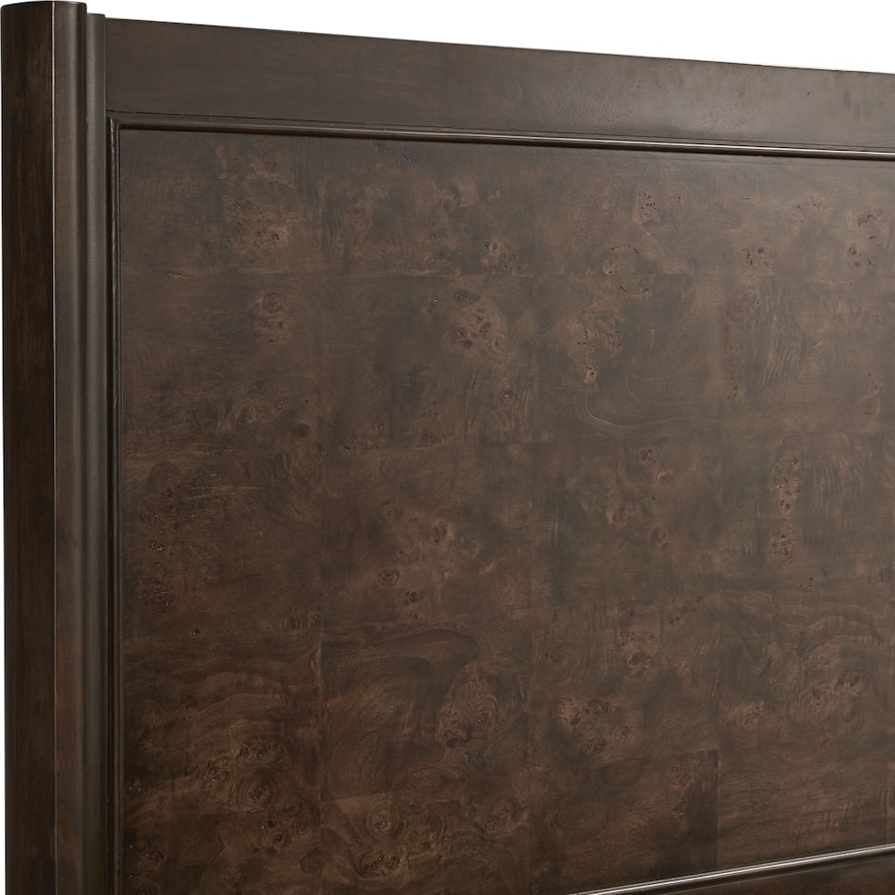 milan bedroom dark brown  pc king bedroom   