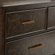 milan bedroom dark brown  pc king bedroom   