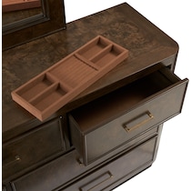 milan bedroom dark brown  pc king bedroom   