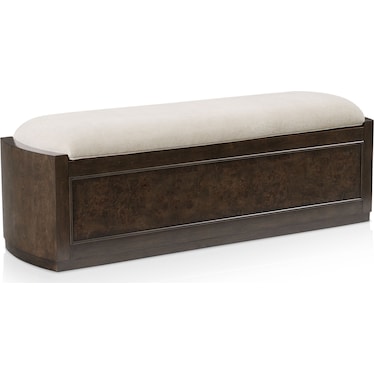 Milan Storage Bench - Espresso
