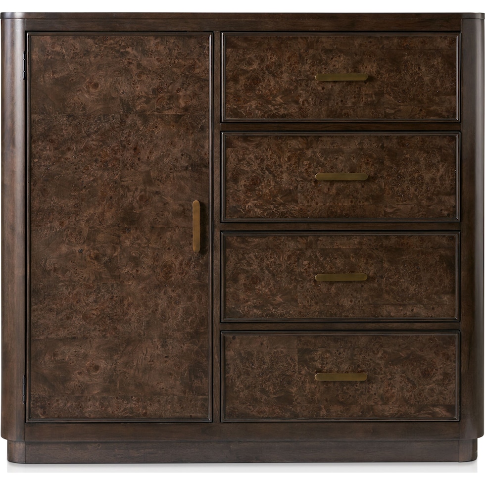 milan bedroom dark brown door chest   