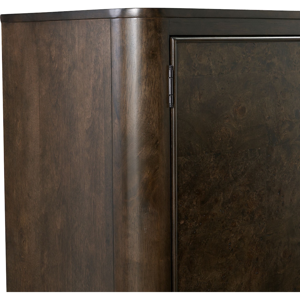 milan bedroom dark brown door chest   