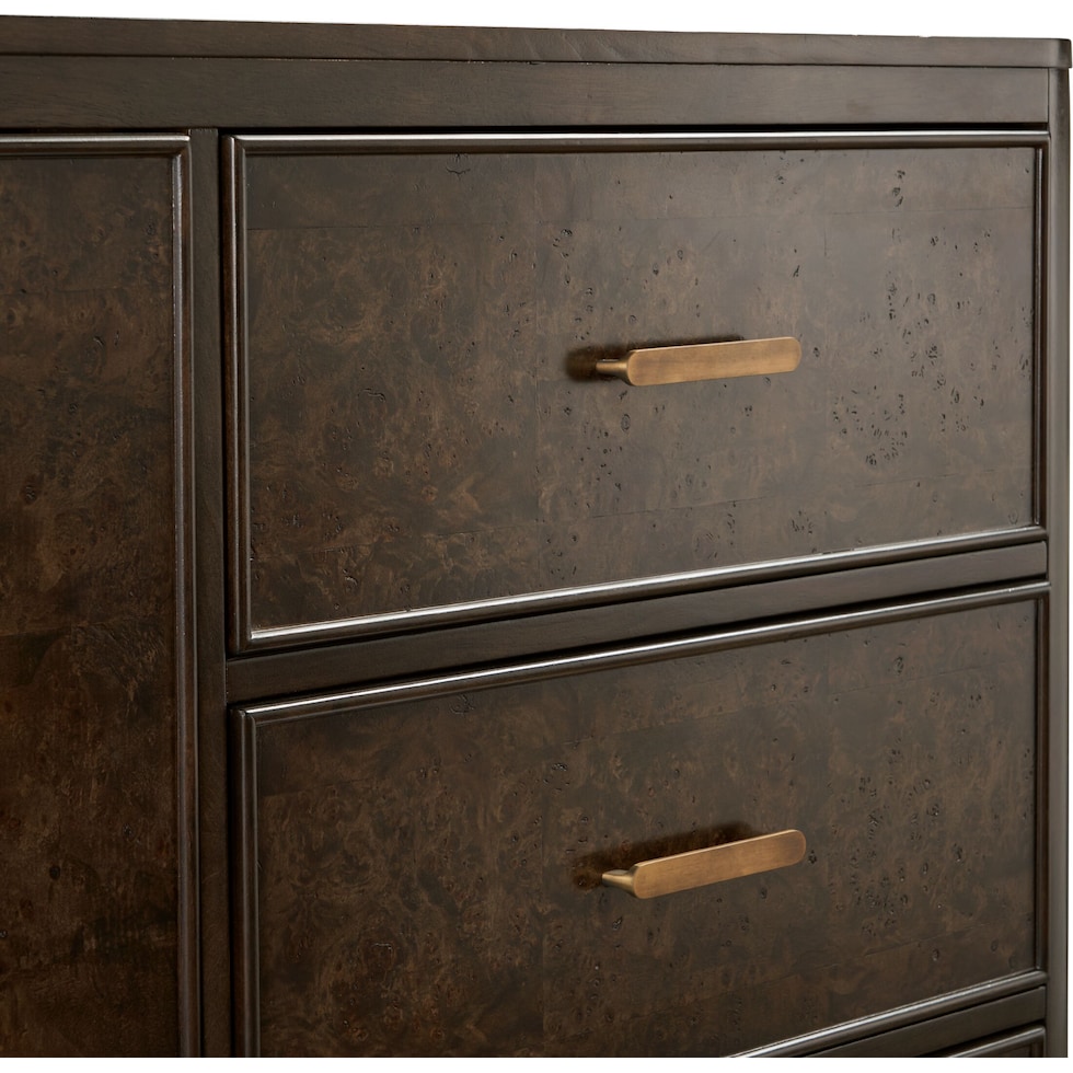 milan bedroom dark brown door chest   