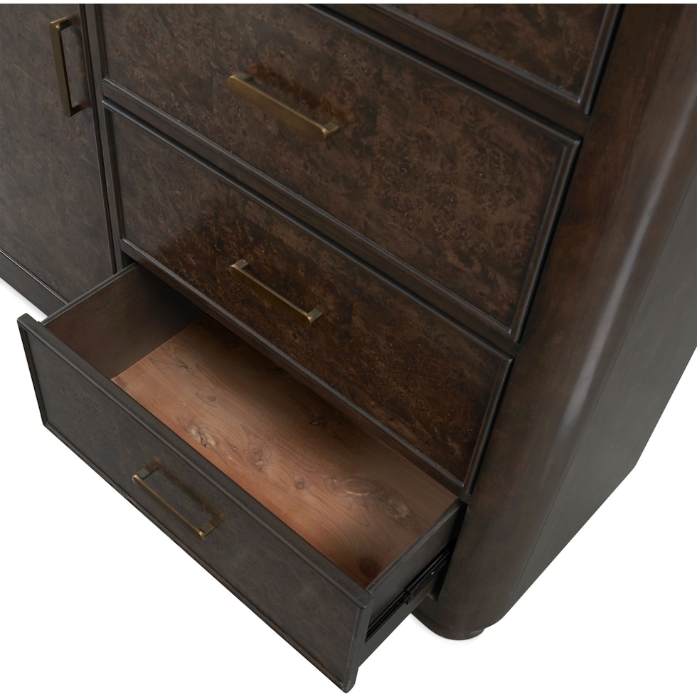 milan bedroom dark brown door chest   
