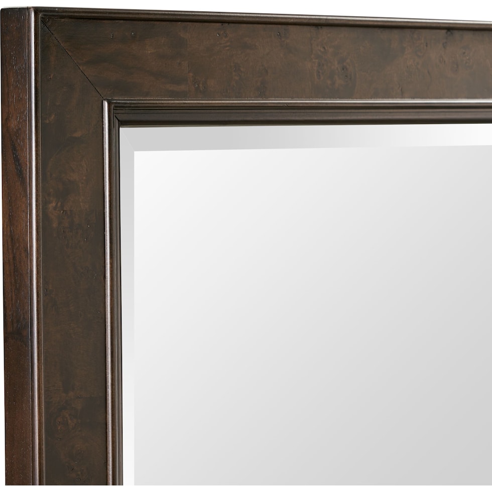 milan bedroom dark brown dresser and mirror   