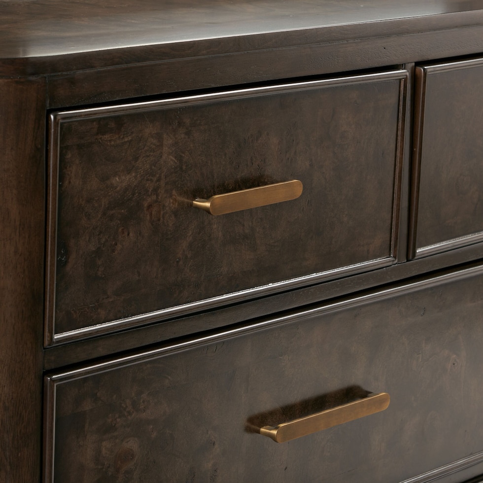 milan bedroom dark brown dresser and mirror   