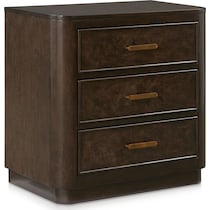 milan bedroom dark brown nightstand   