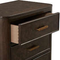 milan bedroom dark brown nightstand   