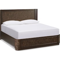 milan bedroom dark brown queen bed   