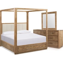 milan bedroom light brown  pc king bedroom   